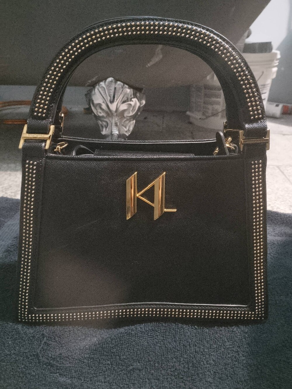 Karl Lagerfeld Paris handbag with detachable crossbody strap
